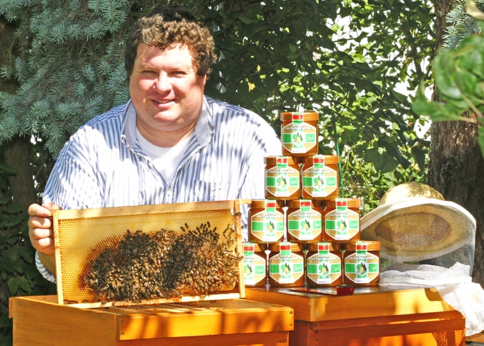 Meine Honigbienen und ich (Bild: Steffen Remmel, hb_foto_0116.jpg)